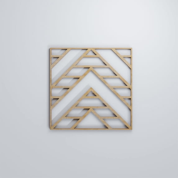 Ekena Millwork 7 3/8"W x 7 3/8"H x 1/4"T Extra Small Gilcrest Decorative Fretwork Wood Wall Panels, Hickory
