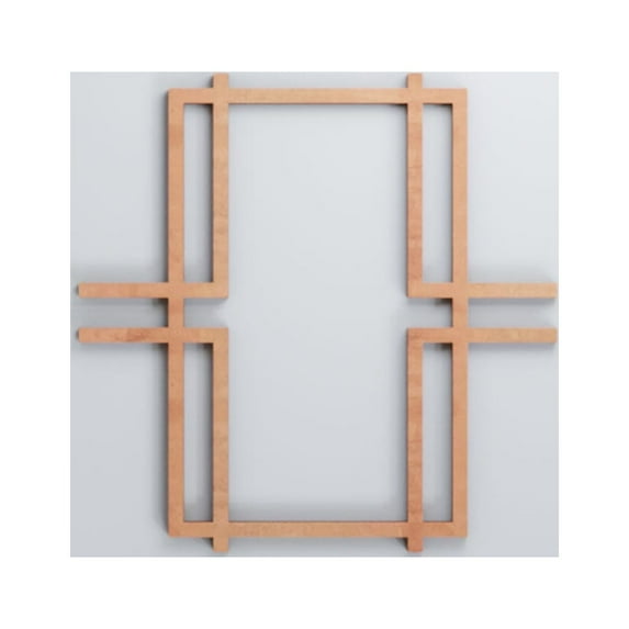 Ekena Millwork 7 3/8"W x 7 3/8"H x 1/4"T Extra Small Granby Decorative Fretwork Wood Wall Panels, Cherry