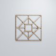 thumbnail image 1 of Ekena Millwork 7 3/8"W x 7 3/8"H x 1/4"T Extra Small Jamestown Decorative Fretwork Wood Wall Panels, Red Oak, 1 of 18