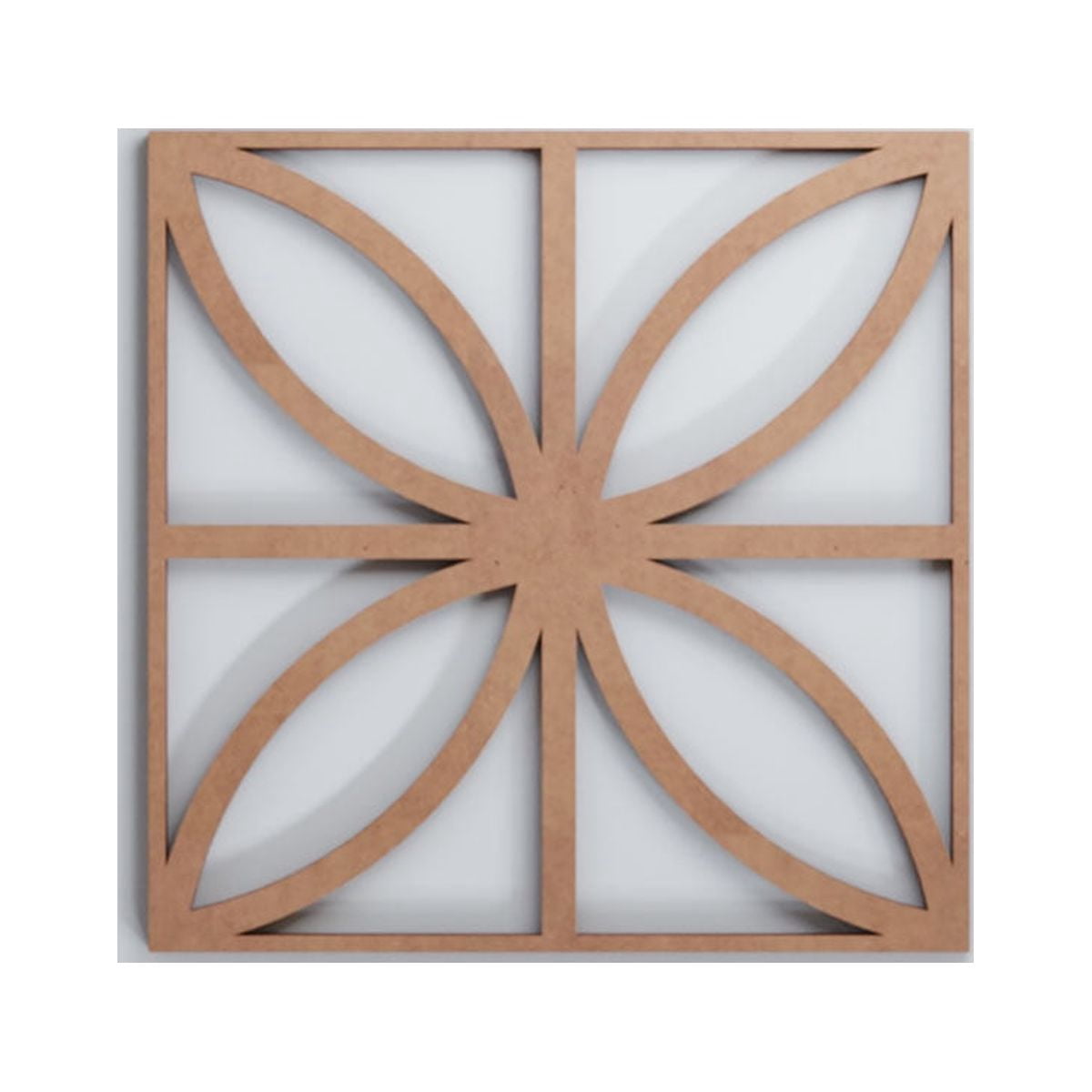 Ekena Millwork 7 3/8"W x 7 3/8"H x 1/4"T Extra Small Swansea Decorative Fretwork Wood Wall Panels, Wood (Paint Grade)