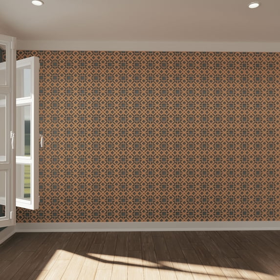 Ekena Millwork 7 3/8"W x 7 3/8"H x 3/8"T Extra Small Blendon Decorative Fretwork Wood Wall Panels, Cherry