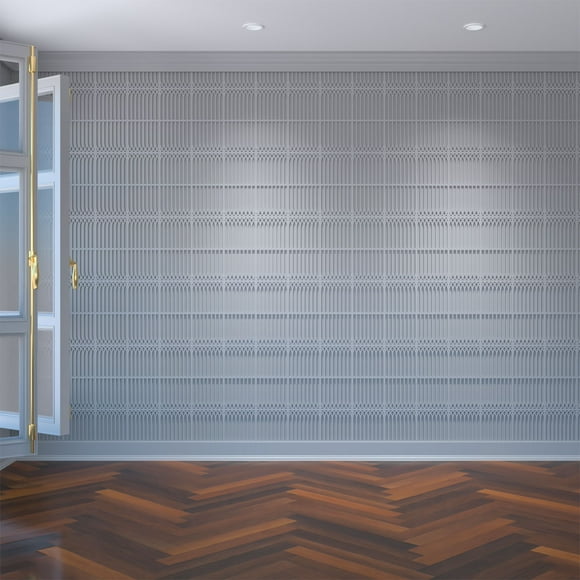 Ekena Millwork 7 3/8"W x 7 3/8"H x 3/8"T Extra Small Cedar Park Decorative Fretwork Wall Panels in Architectural Grade PVC