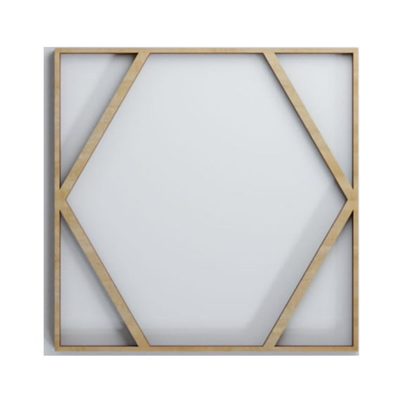 Ekena Millwork 7 3/8"W x 7 3/8"H x 3/8"T Extra Small Fraser Decorative Fretwork Wood Wall Panels, Hickory