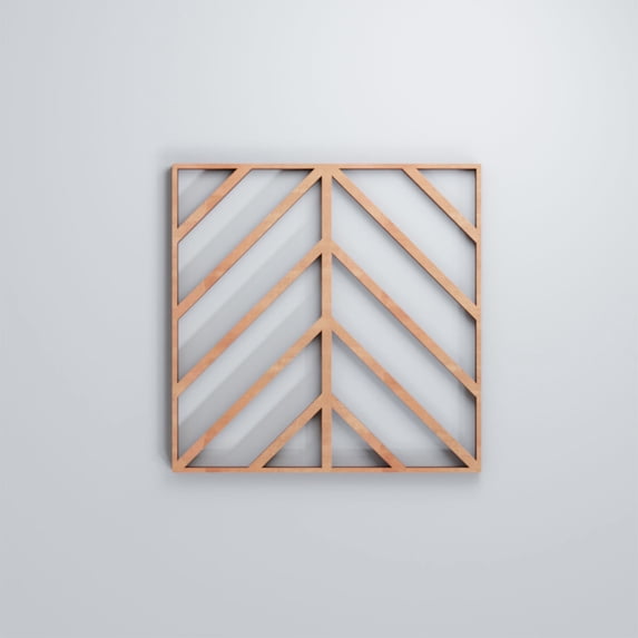 Ekena Millwork 7 3/8"W x 7 3/8"H x 3/8"T Extra Small Genoa Decorative Fretwork Wood Wall Panels, Cherry