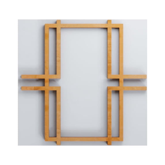 Ekena Millwork 7 3/8"W x 7 3/8"H x 3/8"T Extra Small Granby Decorative Fretwork Wood Wall Panels, Alder