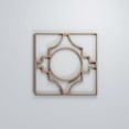 thumbnail image 1 of Ekena Millwork 7 3/8"W x 7 3/8"H x 3/8"T Extra Small Gypsum Decorative Fretwork Wood Wall Panels, Wood (Paint Grade), 1 of 3