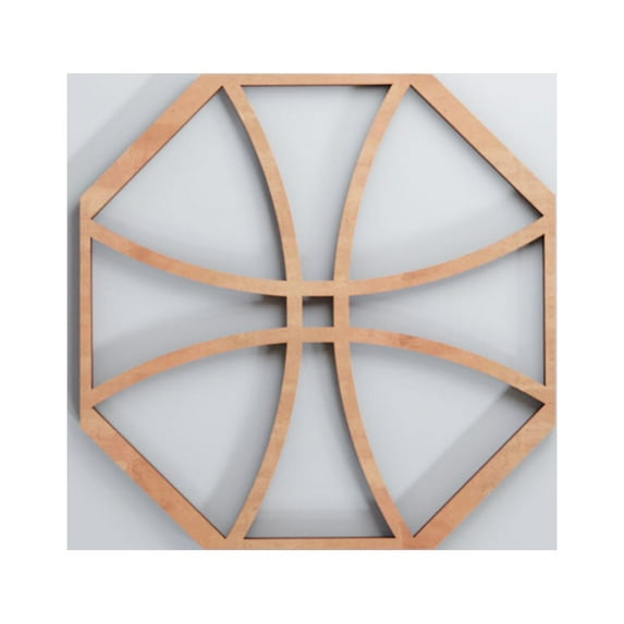 Ekena Millwork 7 3/8"W x 7 3/8"H x 3/8"T Extra Small Haswell Decorative Fretwork Wood Wall Panels, Cherry