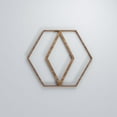thumbnail image 1 of Ekena Millwork 7 3/8"W x 7 3/8"H x 3/8"T Extra Small Hillrose Decorative Fretwork Wood Wall Panels, Walnut, 1 of 2