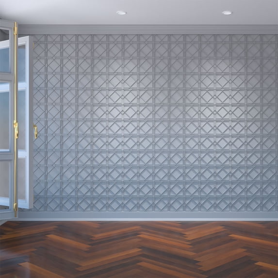 Ekena Millwork 7 3/8"W x 7 3/8"H x 3/8"T Extra Small Kiowa Decorative Fretwork Wall Panels in Architectural Grade PVC