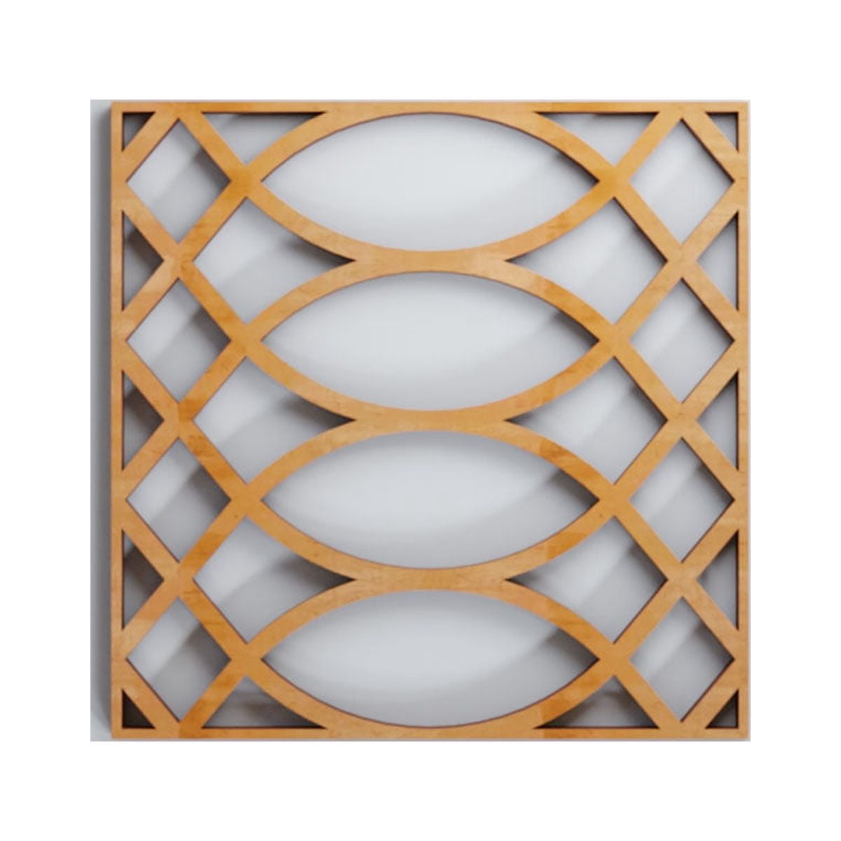 Ekena Millwork 7 3/8"W x 7 3/8"H x 3/8"T Extra Small Montrose Decorative Fretwork Wood Wall Panels, Alder