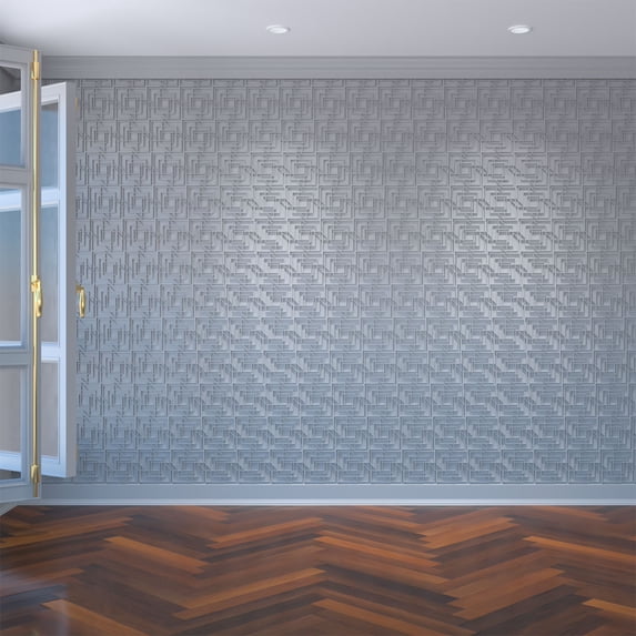 Ekena Millwork 7 3/8"W x 7 3/8"H x 3/8"T Extra Small Norwood Decorative Fretwork Wall Panels in Architectural Grade PVC