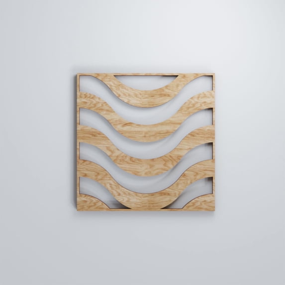 Ekena Millwork 7 3/8"W x 7 3/8"H x 3/8"T Extra Small Parker Decorative Fretwork Wood Wall Panels, Red Oak