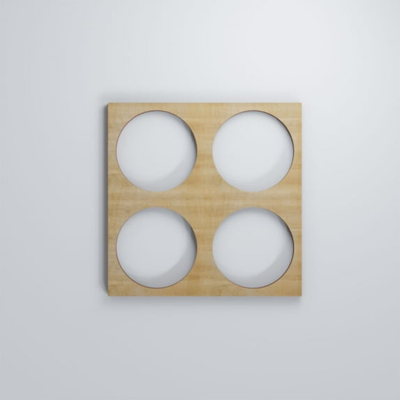 Ekena Millwork 7 3/8"W x 7 3/8"H x 3/8"T Extra Small Wembley Decorative Fretwork Wood Wall Panels, Hickory