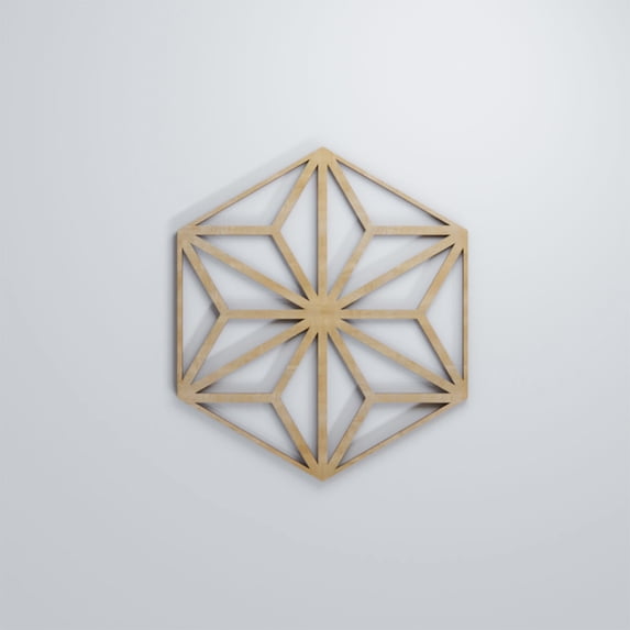 Ekena Millwork 7 3/8"W x 8 1/2"H x 1/4"T Extra Small Hampton Decorative Fretwork Wood Wall Panels, Birch