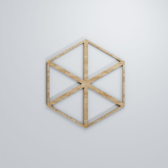 Ekena Millwork 7 3/8"W x 8 1/2"H x 1/4"T Extra Small Pendleton Decorative Fretwork Wood Wall Panels, Red Oak