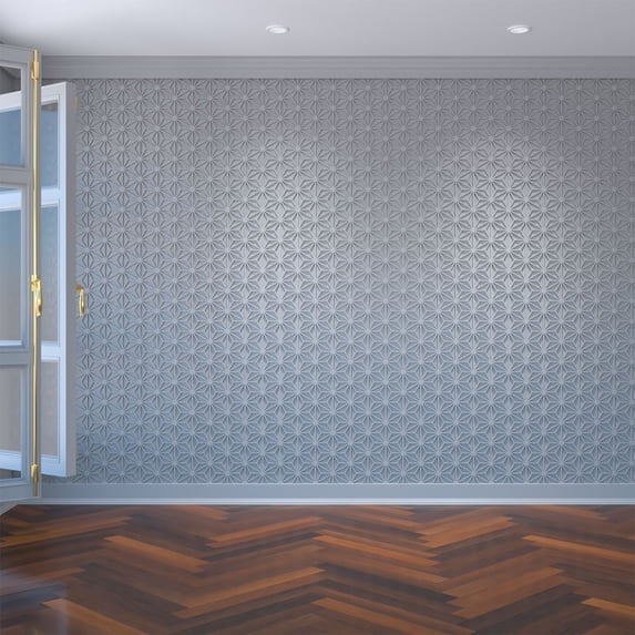 Ekena Millwork 7 3/8"W x 8 1/2"H x 3/8"T Extra Small Hampton Decorative Fretwork Wall Panels in Architectural Grade PVC
