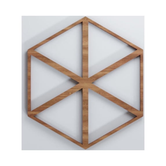 Ekena Millwork 7 3/8"W x 8 1/2"H x 3/8"T Extra Small Pendleton Decorative Fretwork Wood Wall Panels, Walnut