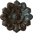 thumbnail image 1 of Ekena Millwork 7 5/8"OD x 1"P Emery Leaf Ceiling Medallion, Hand-Painted Bronze Blue Patina, 1 of 7