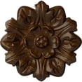 thumbnail image 1 of Ekena Millwork 7 5/8"OD x 1"P Emery Leaf Ceiling Medallion, Hand-Painted Root Beer Crackle, 1 of 7