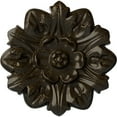 thumbnail image 1 of Ekena Millwork 7 5/8"OD x 1"P Emery Leaf Ceiling Medallion, Hand-Painted Stone Hearth Crackle, 1 of 7