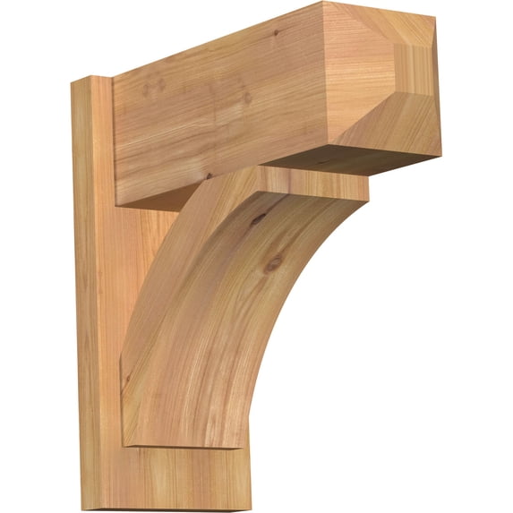 Ekena Millwork 7.50"W x 18"D x 18"H Thorton Smooth Craftsman Outlooker, Western Red Cedar