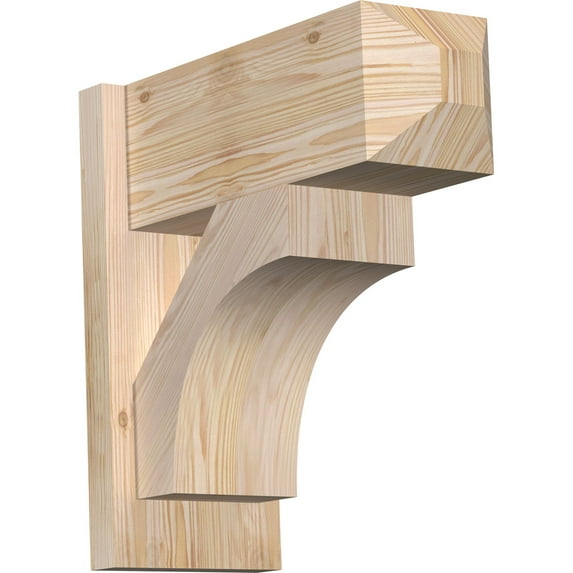 Ekena Millwork 7.50"W x 18"D x 18"H Westlake Smooth Craftsman Outlooker, Douglas Fir