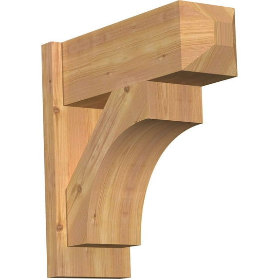 Ekena Millwork 7.50"W x 20"D x 20"H Westlake Smooth Craftsman Outlooker, Western Red Cedar