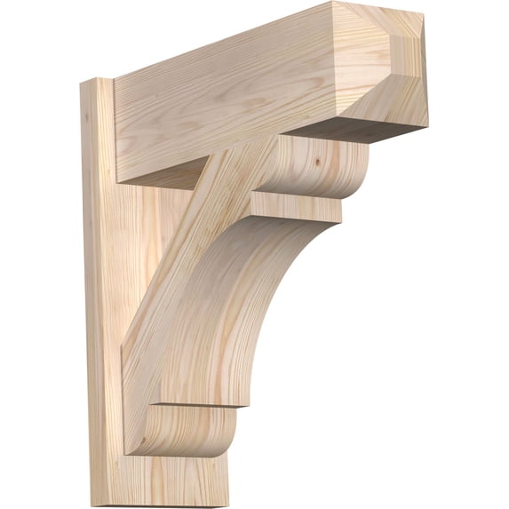 Ekena Millwork 7.50"W x 22"D x 22"H Olympic Smooth Craftsman Outlooker, Douglas Fir