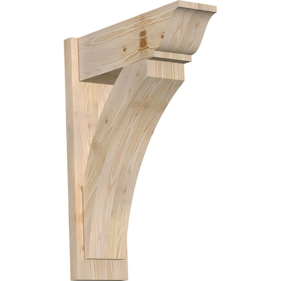 Ekena Millwork 7.50"W x 22"D x 30"H Thorton Smooth Traditional Outlooker, Douglas Fir