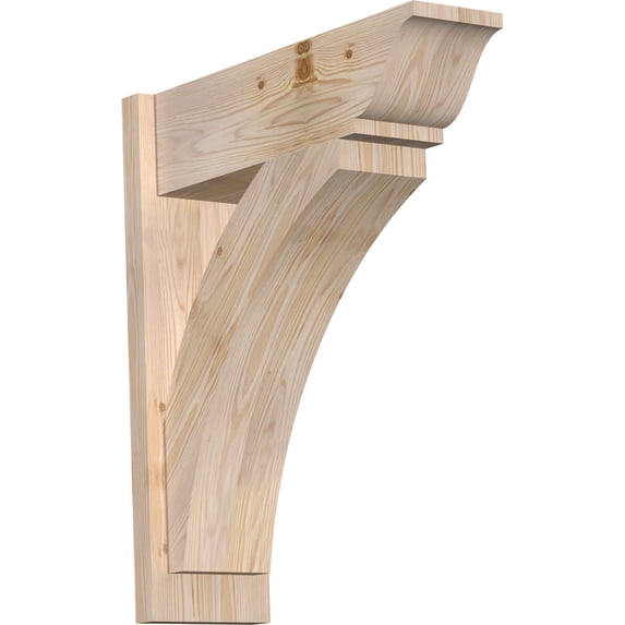 Ekena Millwork 7.50"W x 24"D x 28"H Thorton Smooth Traditional Outlooker, Douglas Fir