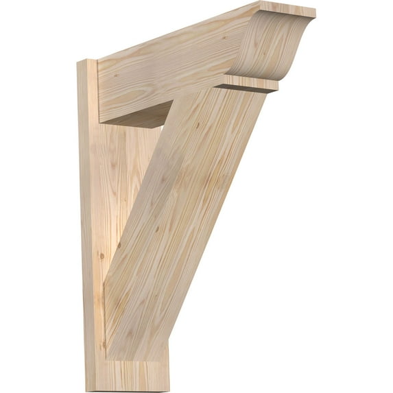 Ekena Millwork 7.50"W x 24"D x 28"H Traditional Smooth Traditional Outlooker, Douglas Fir