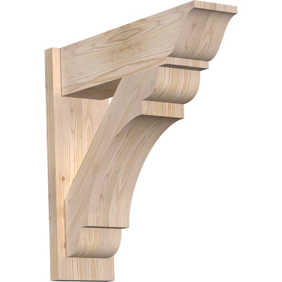 Ekena Millwork 7.50"W x 26"D x 26"H Olympic Smooth Traditional Outlooker, Douglas Fir