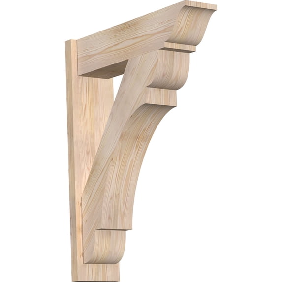 Ekena Millwork 7.50"W x 28"D x 36"H Olympic Smooth Traditional Outlooker, Douglas Fir