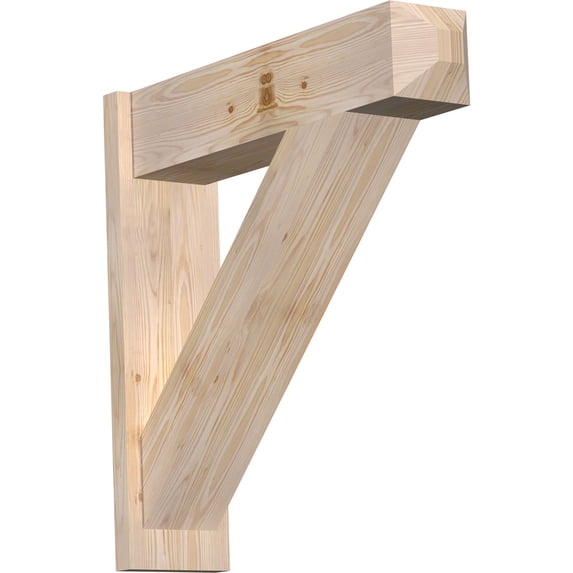 Ekena Millwork 7.50"W x 30"D x 30"H Traditional Smooth Craftsman Outlooker, Douglas Fir
