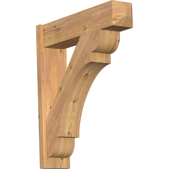 Ekena Millwork 7.50"W x 30"D x 34"H Olympic Smooth Craftsman Outlooker, Western Red Cedar