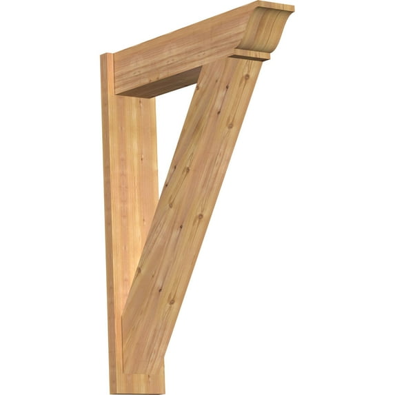 Ekena Millwork 7.50"W x 32"D x 44"H Traditional Smooth Traditional Outlooker, Western Red Cedar