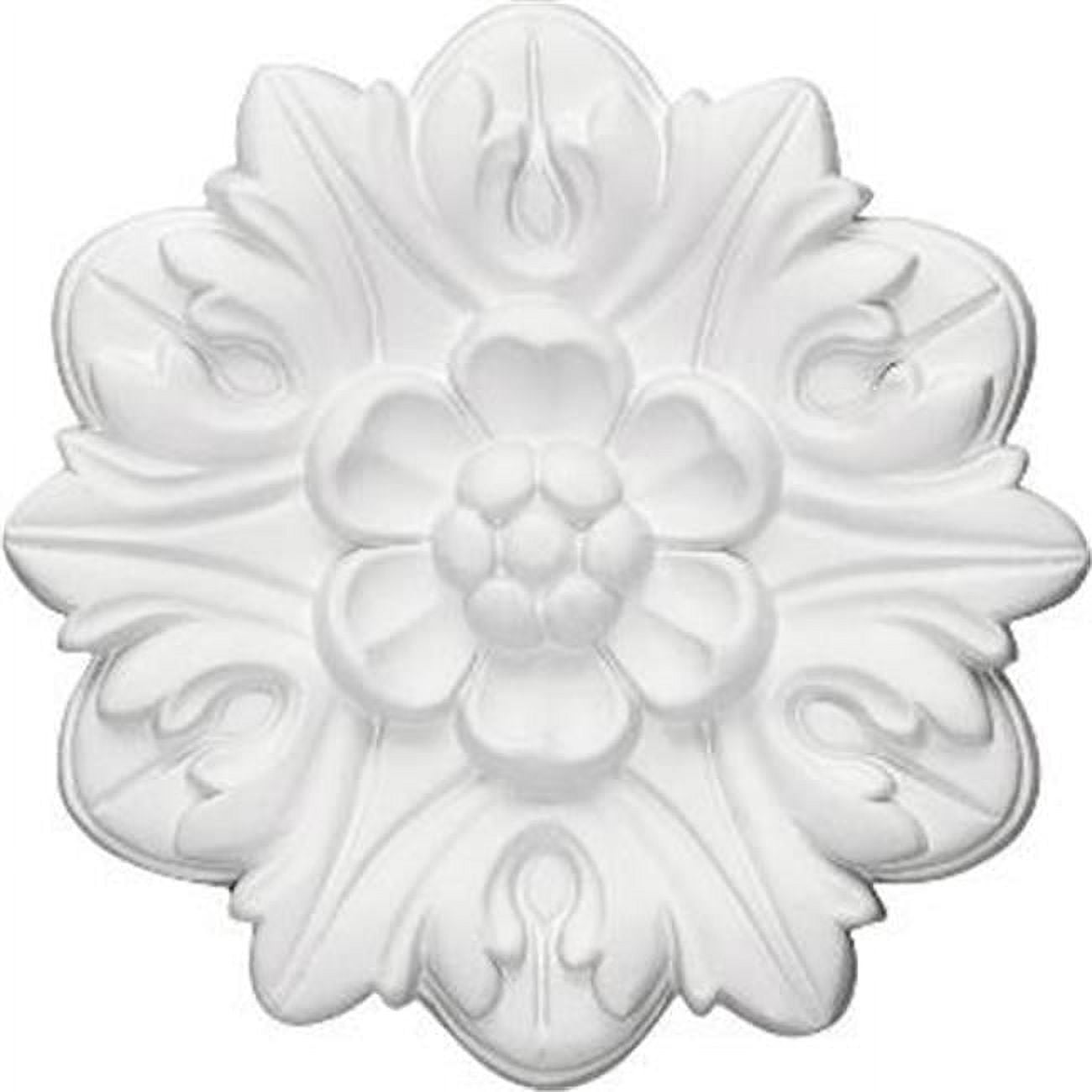 Primed Gray Round Floral Crown Rosette, 7.625"