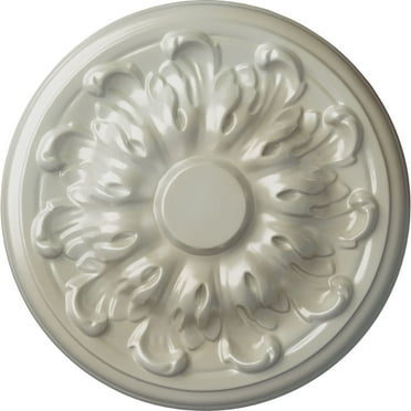 Ekena Millwork 7 7/8"OD x 1 1/2"P Millin Ceiling Medallion (Fits Canopies up to 2"), Hand-Painted Flash Blue