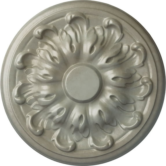 Ekena Millwork 7 7/8"OD x 1 1/2"P Millin Ceiling Medallion (Fits Canopies up to 2"), Hand-Painted Flash Gold