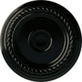 thumbnail image 1 of Ekena Millwork 7 7/8"OD x 3/4"P Small Alexandria Ceiling Medallion (Fits Canopies up to 4 5/8"), Hand-Painted Black Pearl, 1 of 7