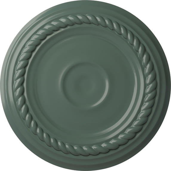 Ekena Millwork 7 7/8"OD x 3/4"P Small Alexandria Ceiling Medallion (Fits Canopies up to 4 5/8"), Hand-Painted Cloud Burst