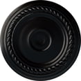 thumbnail image 1 of Ekena Millwork 7 7/8"OD x 3/4"P Small Alexandria Ceiling Medallion (Fits Canopies up to 4 5/8"), Hand-Painted Jet Black, 1 of 7