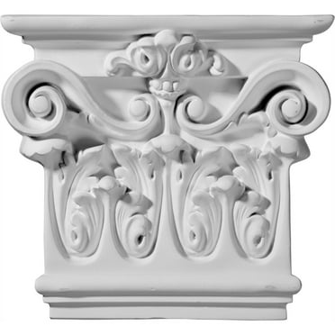 Ekena Millwork 7 7/8"W x 1 7/8"D x 7 1/2"H Artis Capital (Fits Pilasters up to 5 3/4"W x 1"D) (2-Pack)