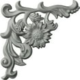 thumbnail image 1 of Ekena Millwork 7 7/8"W x 7 7/8"H x 3/4"P Colton Flower Onlay, Left, 1 of 6
