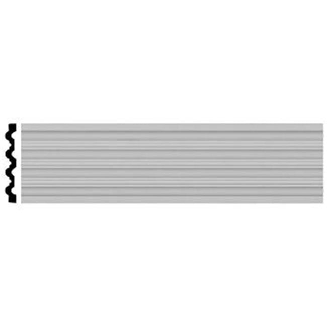 94.5" White Polyurethane Fluted Crown Molding
