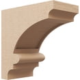 thumbnail image 1 of 7"W x 14"D x 14"H Classic Diane Rough Cedar Woodgrain TimberThane Corbel, Primed Tan, 1 of 6