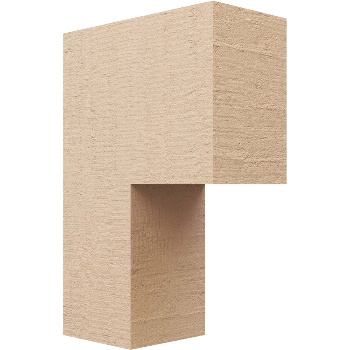 7"W x 14"D x 21"H Classic Chapel Hill Rough Cedar Woodgrain TimberThane Corbel, Primed Tan
