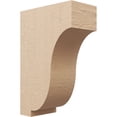 thumbnail image 1 of 7"W x 14"D x 21"H Classic Van Buren Rough Cedar Woodgrain TimberThane Corbel, Primed Tan, 1 of 6