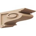 thumbnail image 1 of 7"W x 14"D x 7"H Wide Scroll Rough Cedar Woodgrain TimberThane Corbel, Primed Tan, 1 of 6