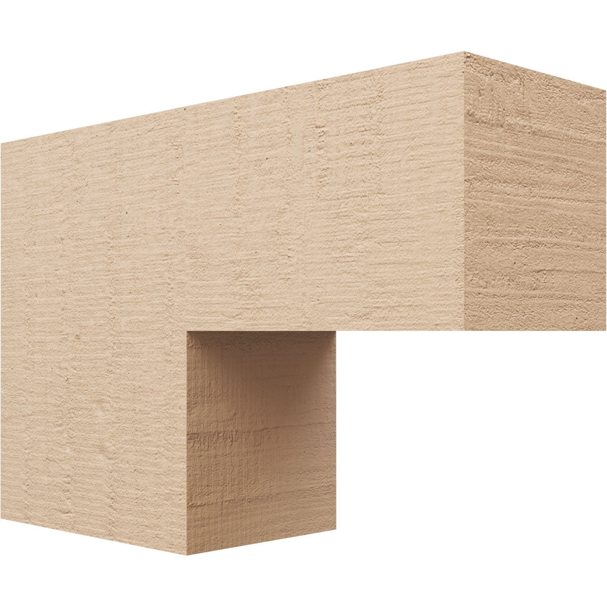 7"W x 21"D x 14"H Classic Chapel Hill Rough Cedar Woodgrain TimberThane Corbel, Primed Tan